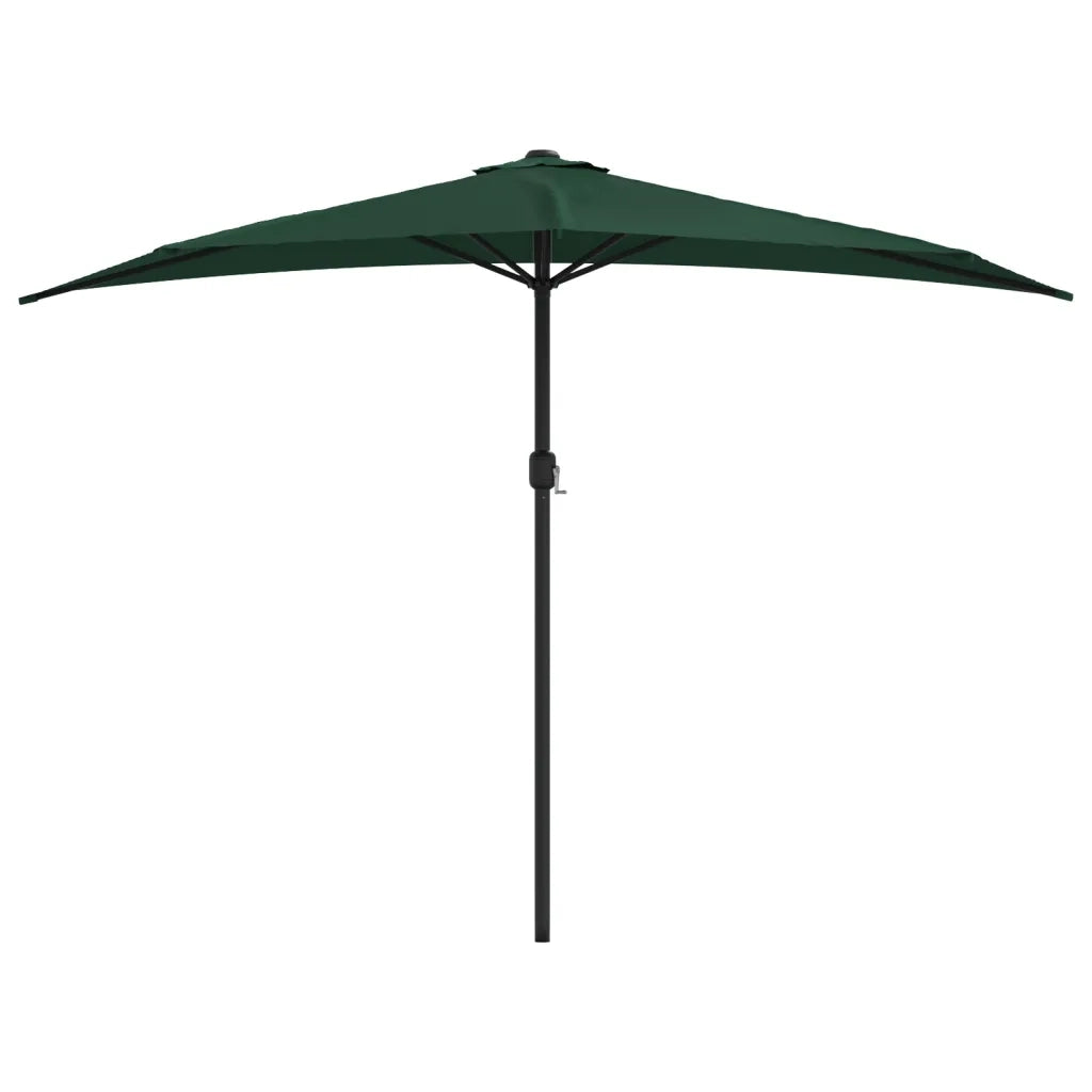 Ombrello | Parasolne da Balcone Palo in Alluminio Verde 300x155 cm a Met¨¤