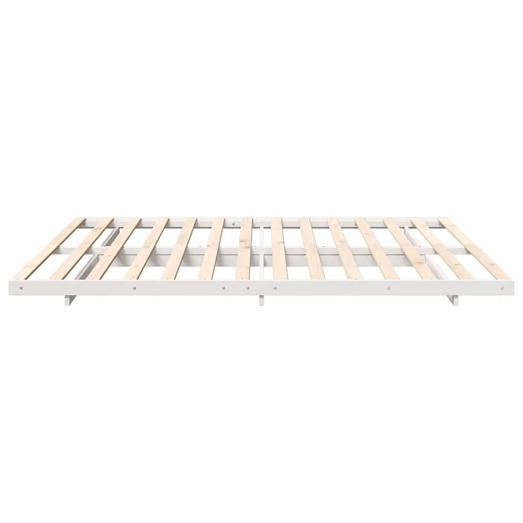 Struttura letto a terra Bianco 180 x 210 cm