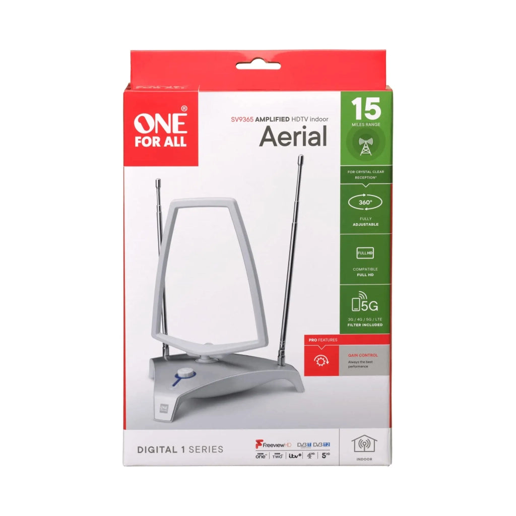 One For All Antenna Loop ad alta potenza, Grigio