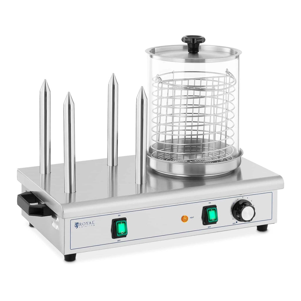 Macchina per hot dog 650 watt 4 punte in acciaio inox 14_0004977