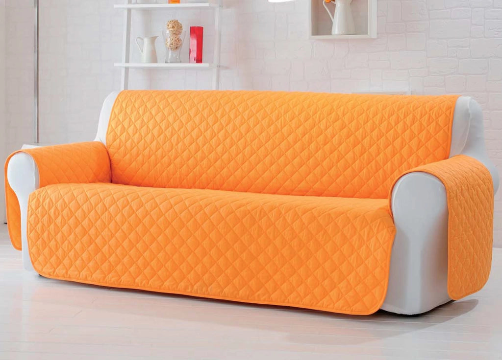 Copridivano Genius Natural Double Face - 3 Posti - Blu-Avio