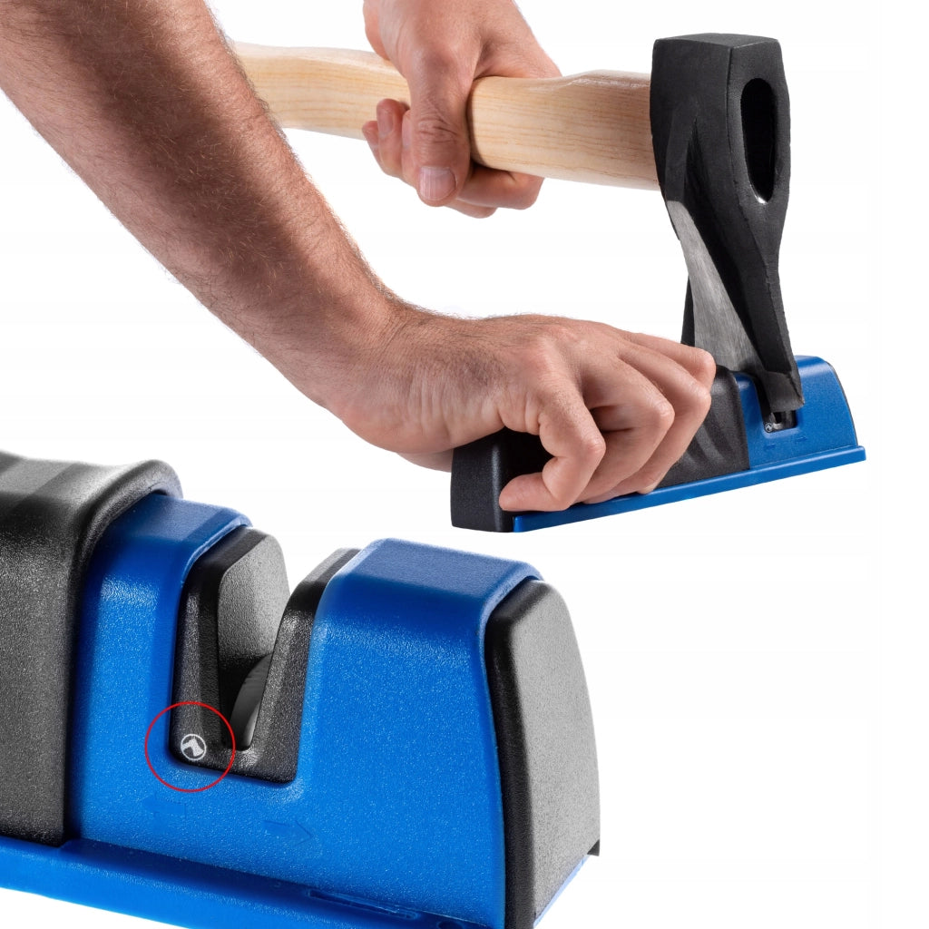 Affilacoltelli KADAX per coltelli da cucina, asce, affilatura, affilacoltelli, bifase, potente