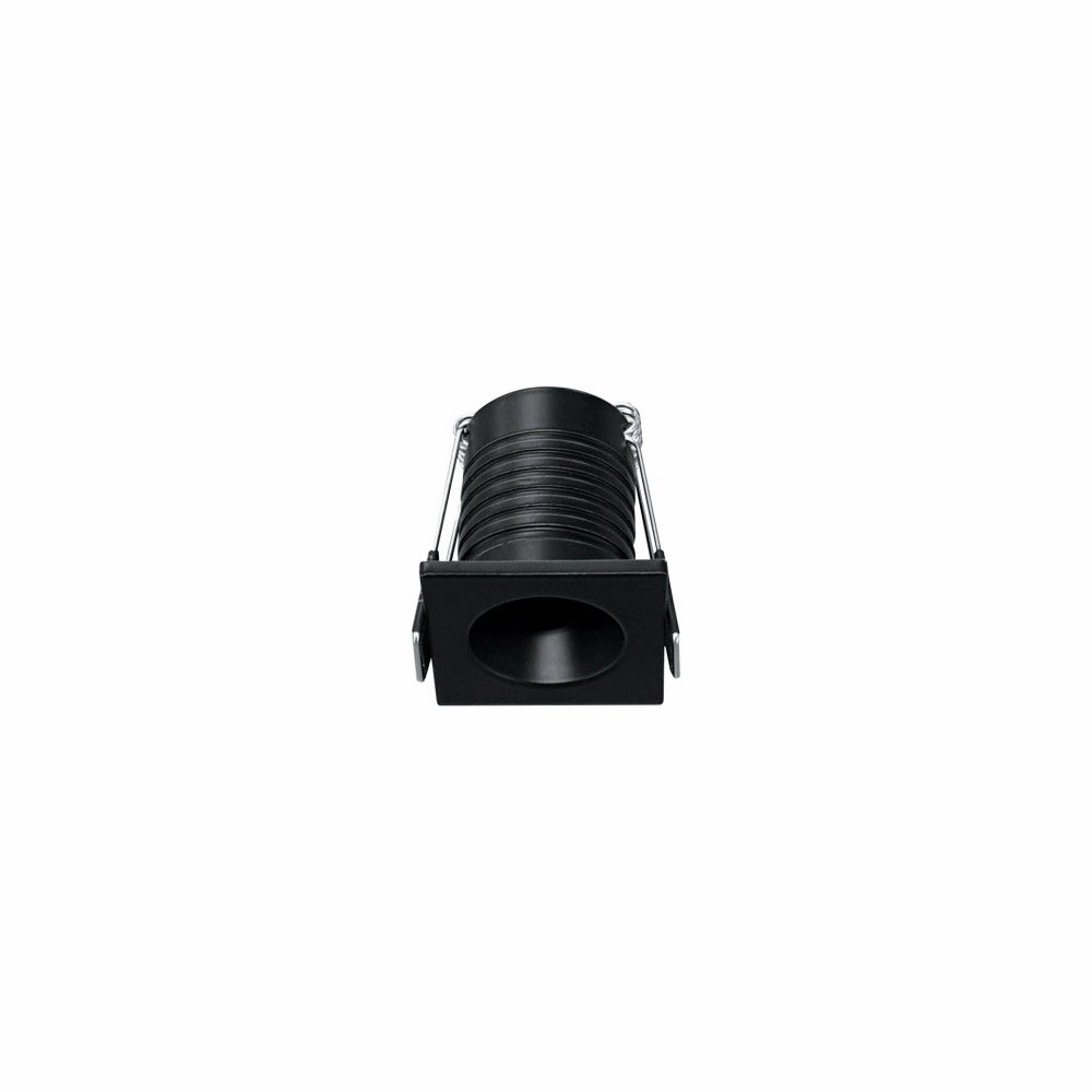 Nano Pulsar Sq Recessed - Faretto da incasso per interni 3.5W Fascio 30° Nero Opaco Punto luce piccolo 35mm 2700K - Beneito & Faure