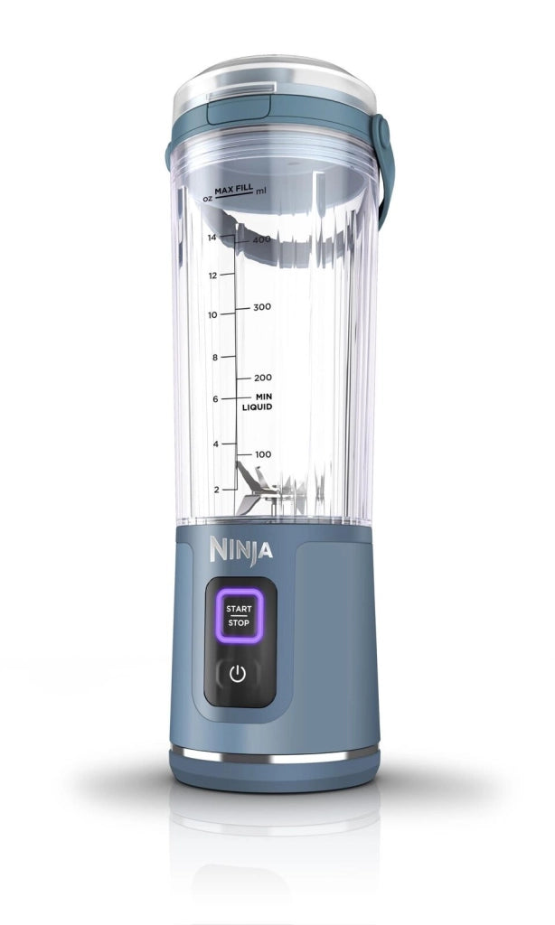 Ninja BC151EUNV Blast Frullatore Portatile Senza Fili 530 ml USB-C Trita Ghiaccio colore Blu Denim
