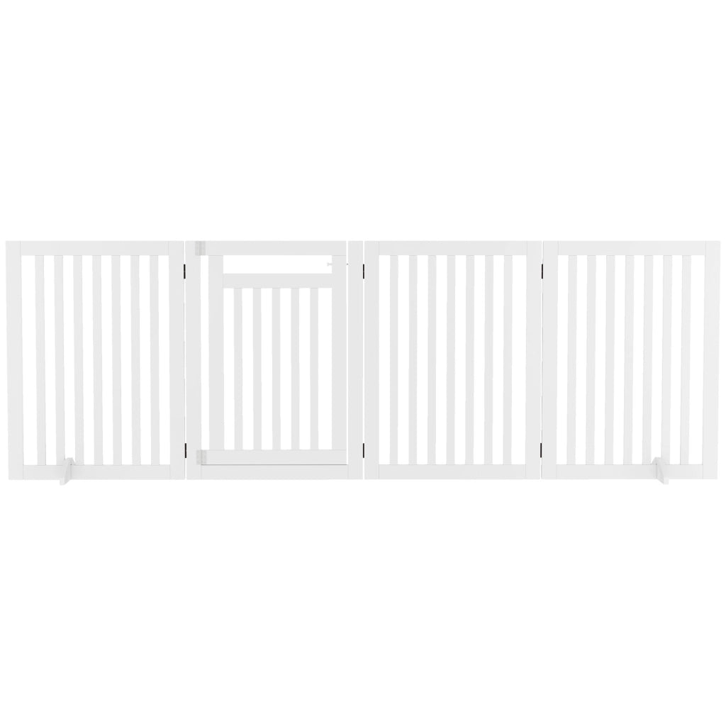 Cancello per Scale e Porte ¨C Minimal ¨C Bianco 4 Pezzi Pieghevole