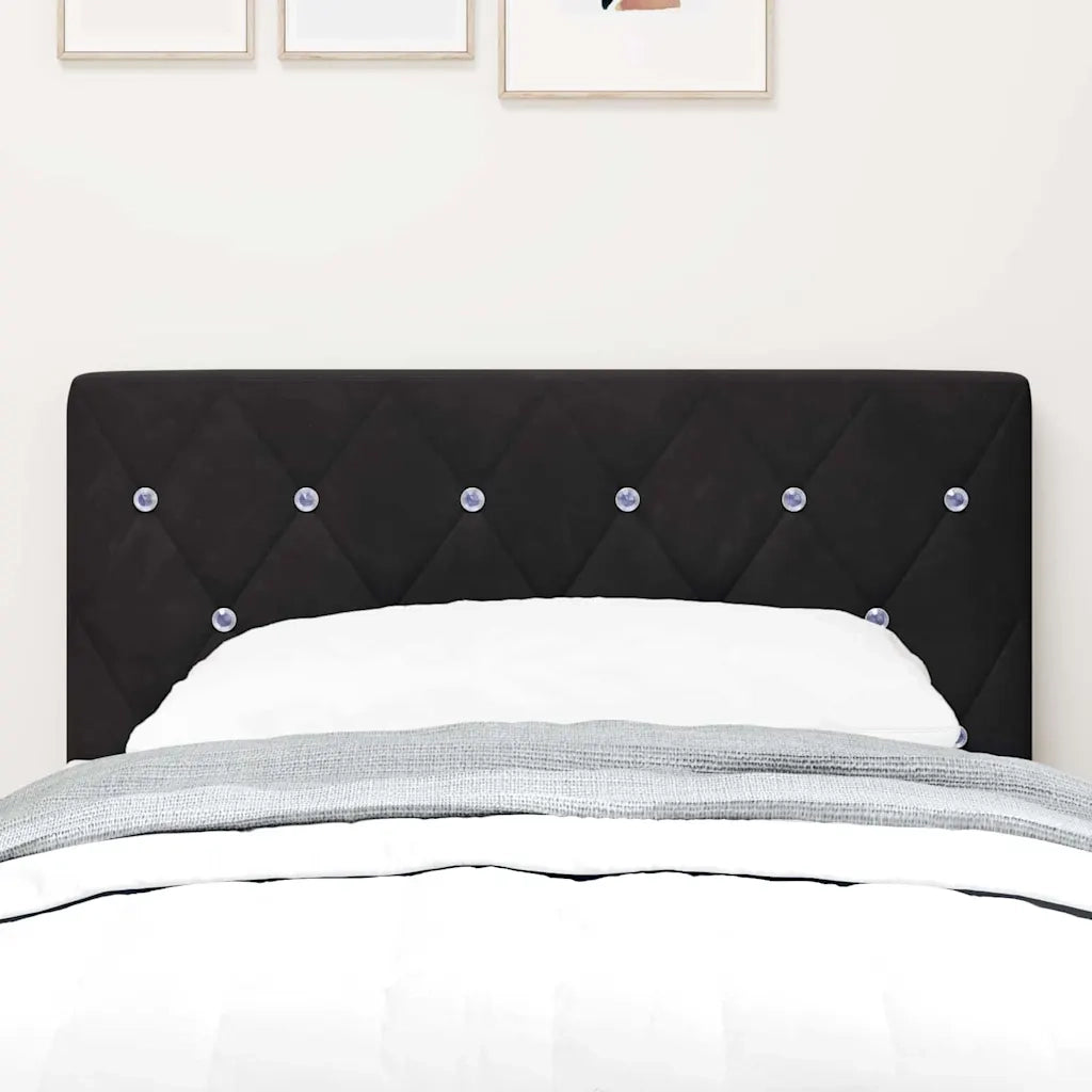 Testiera | Testata Nero 80 cm Velluto