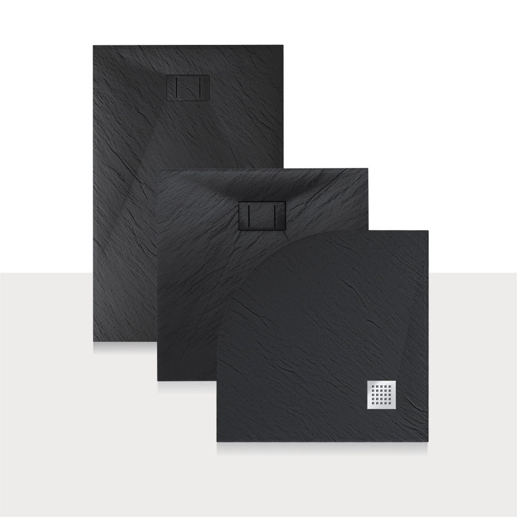 Piatto Doccia 70x160x2 6 CM Rettangolare Antracite Effetto Pietra mod. Blend