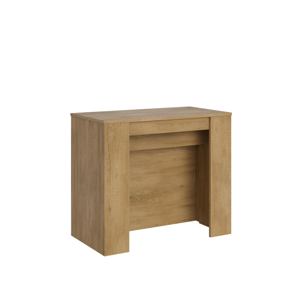 Consolle Allungabile 90-296x48x77 cm in Nobilitato Marrone