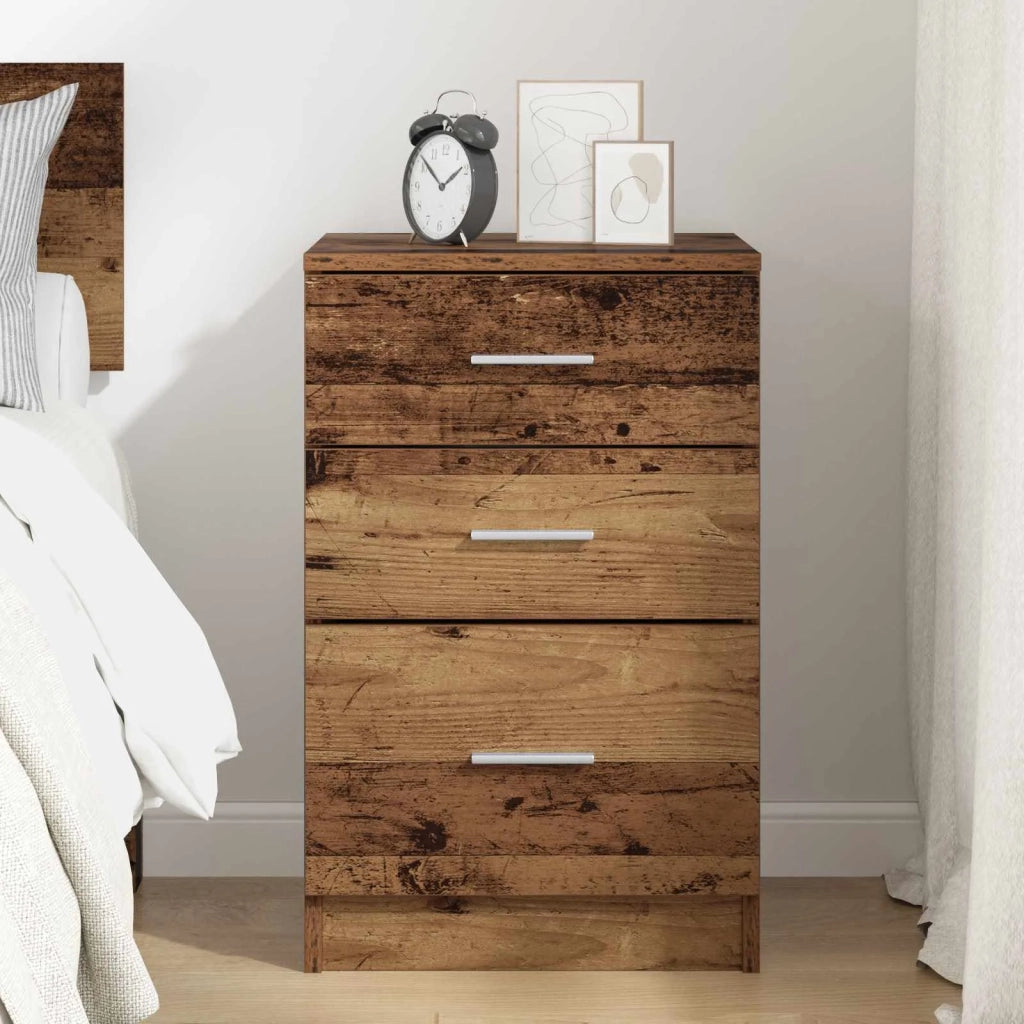 Armadio da Notte con cassetto Legno vecchio 40 x 40 x 63 cm 880914