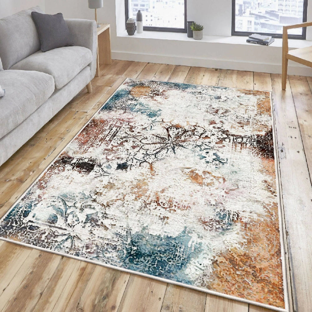 Rocky River, Tappeto Materiale Struttura in Velluto, 300x100 cm Multicolore