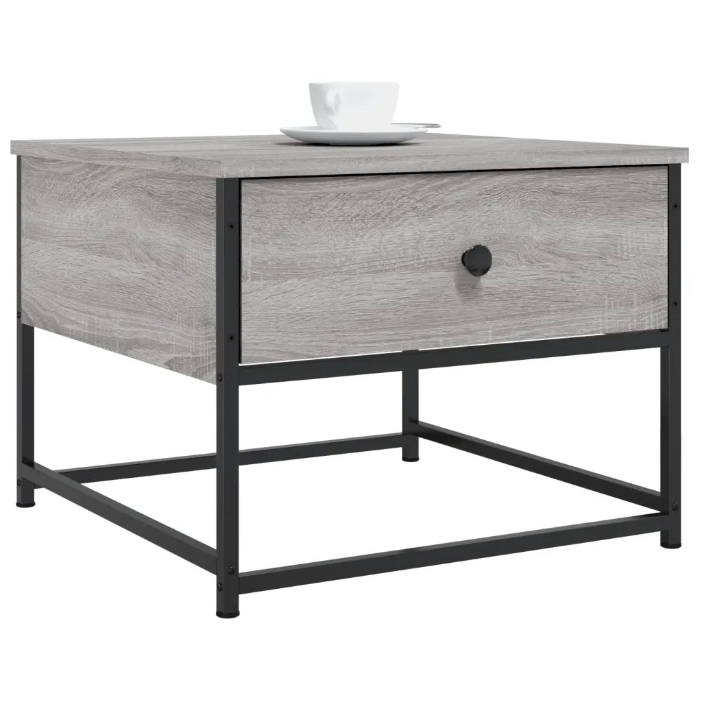 Tavolino da Salotto Grigio Sonoma 51x51x40 cm Legno Multistrato 833978