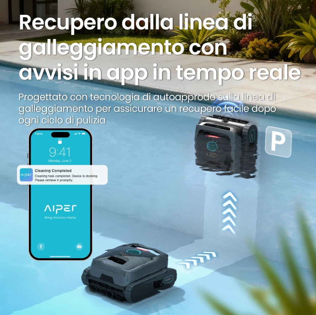 Aiper Scuba V3 – Robot Pulitore Senza Fili per Piscine con Navigazione Intelligente