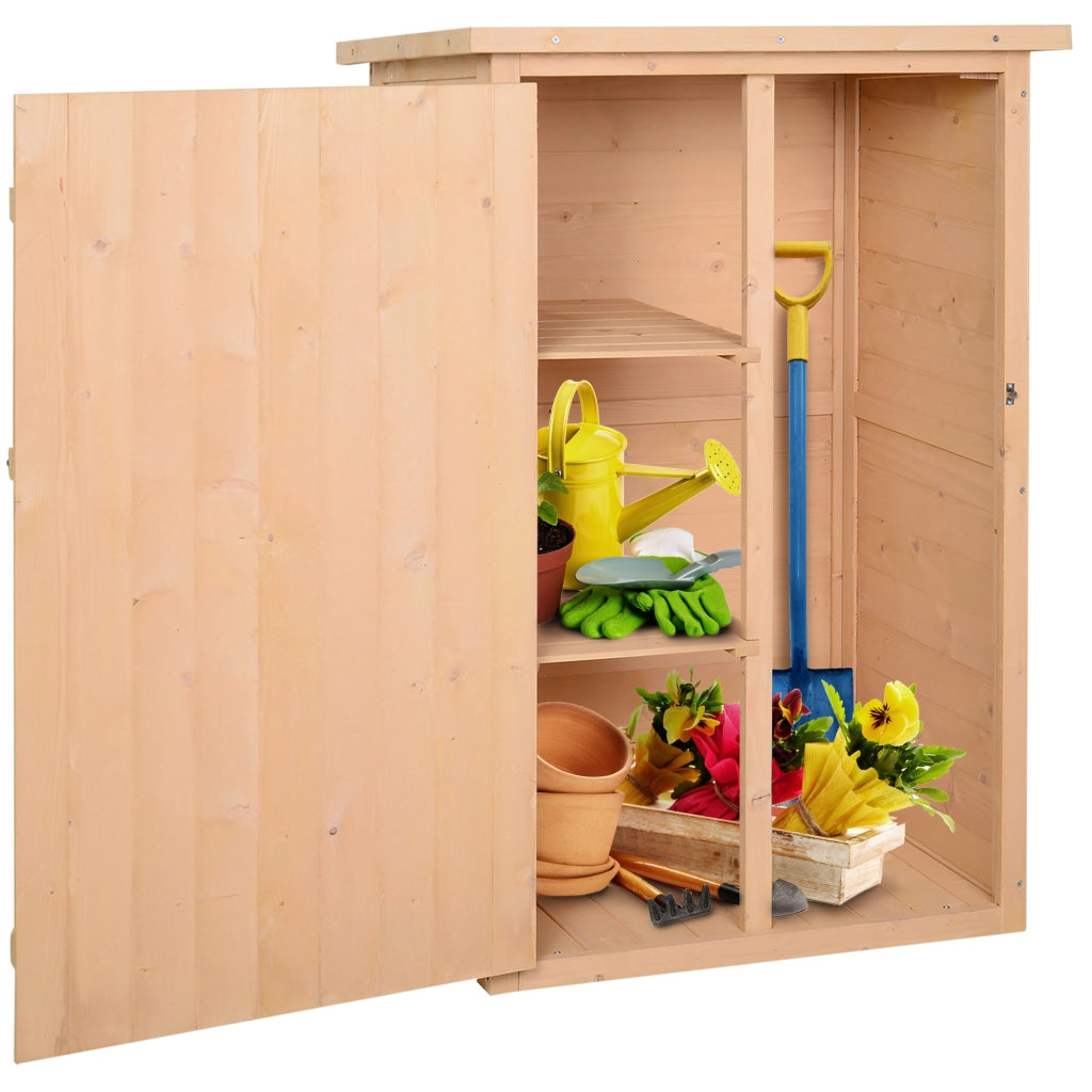 Armadio da Giardino ¨C Xylo ¨C Legno Abete Pre-Oliato Tetto Bitumato 75x56x115cm