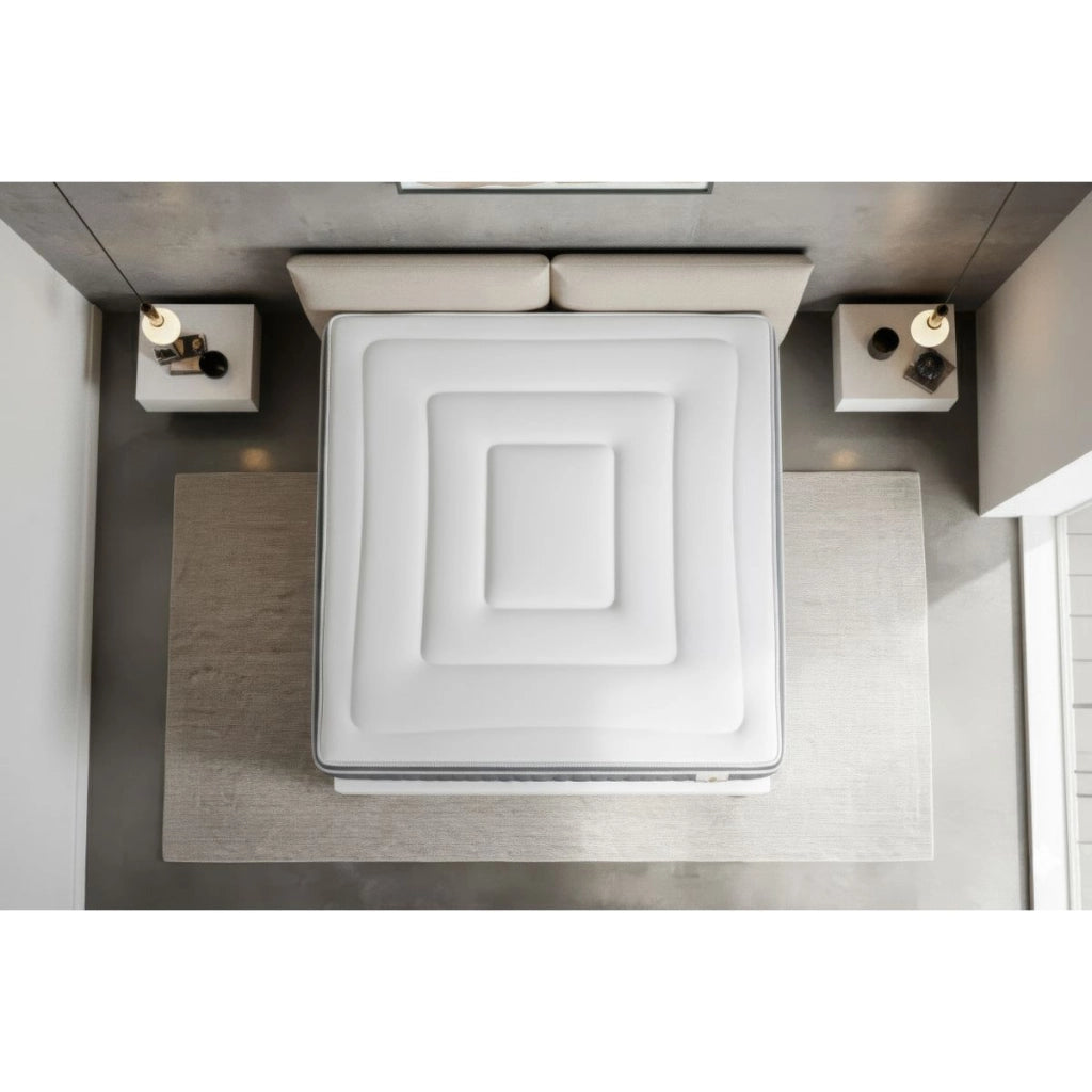 Pacchetto letto completo - Materasso 140x200cm + Box spring con doghe (kit) + 2 cuscini + Piumino - Vingt-Six PLUS