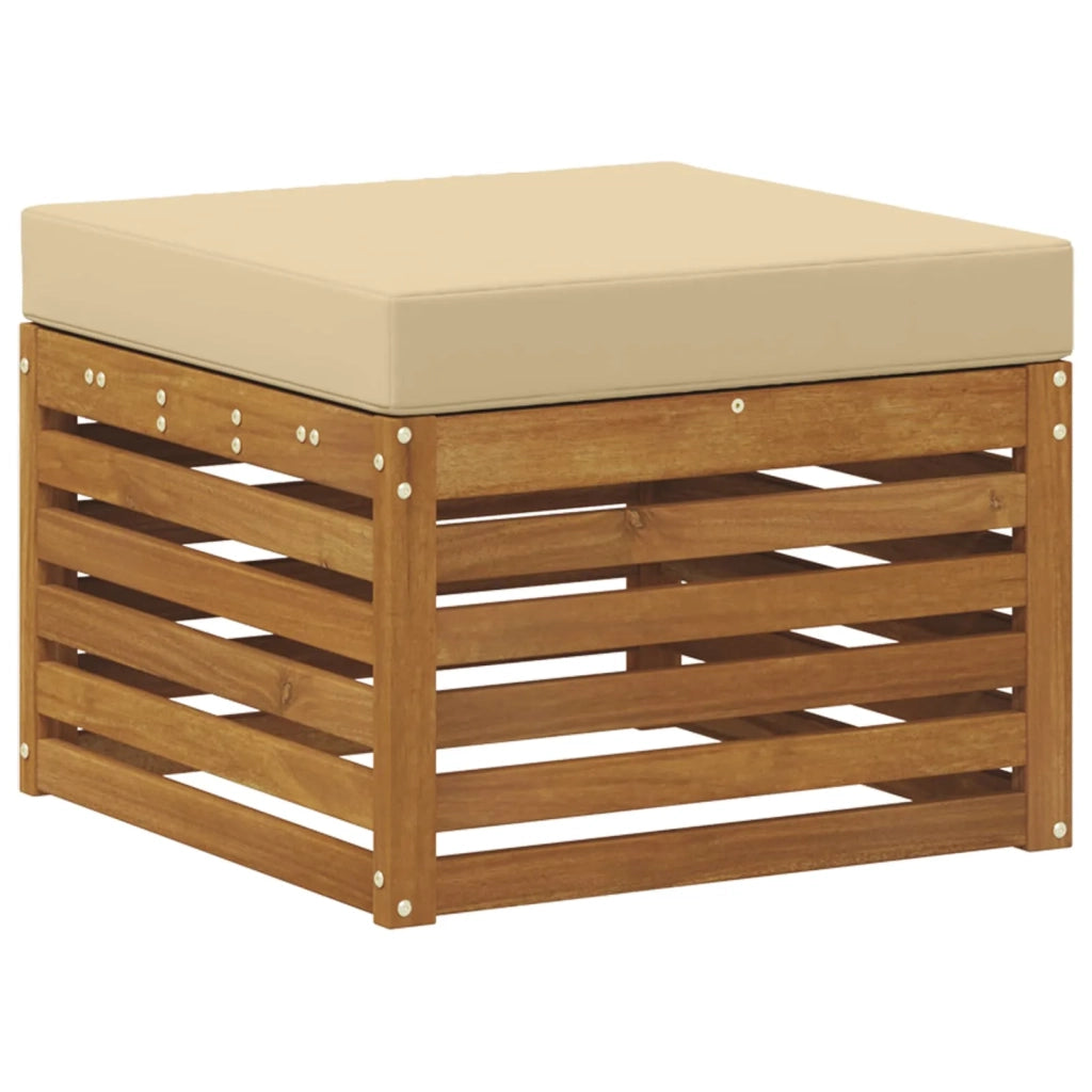 Set di divani da esterno 4 pz Naturale e Beige 3374598