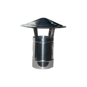 ALA Terminale Parapioggia Inox 20 Acciaio Inox Aisi 316L Finitura Lucida Cappello Modello Cinese Fisso colore Acciaio