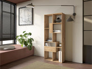 Libreria scaffale, 162x67x31cm, Per libri, Rovere RF4111