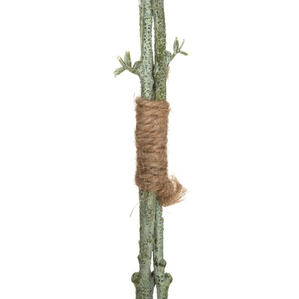 Composizione artificiale di eucalipto, altezza 64 cm, realizzata in polietilene, colore verde