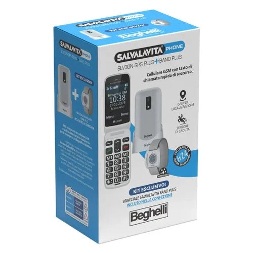 Beghelli kit phone slv30n-gps plus salvavita black 9204n - 8002219912596