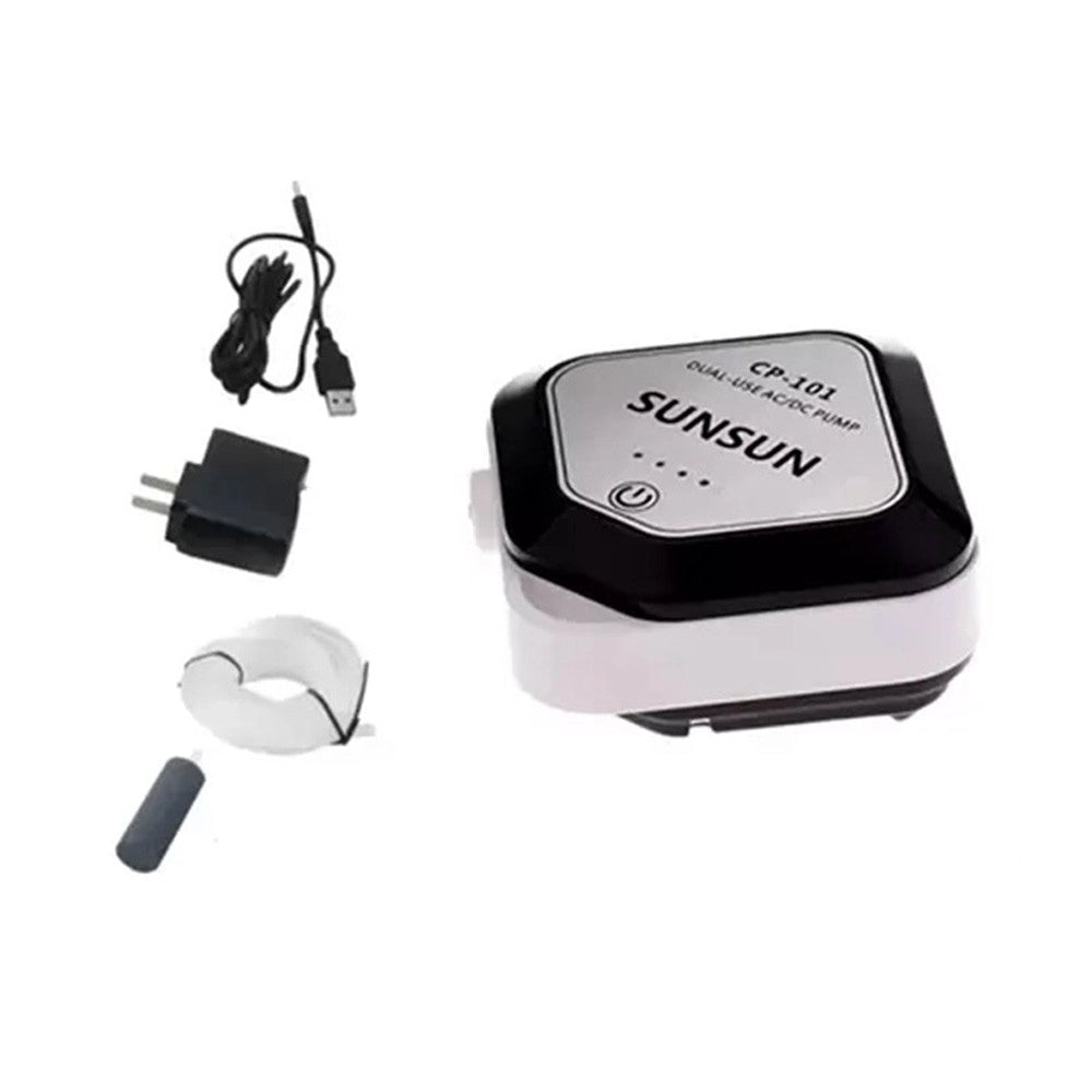SunSun CP-101 - aeratore AC/DC con batteria integrata 1,5L/min