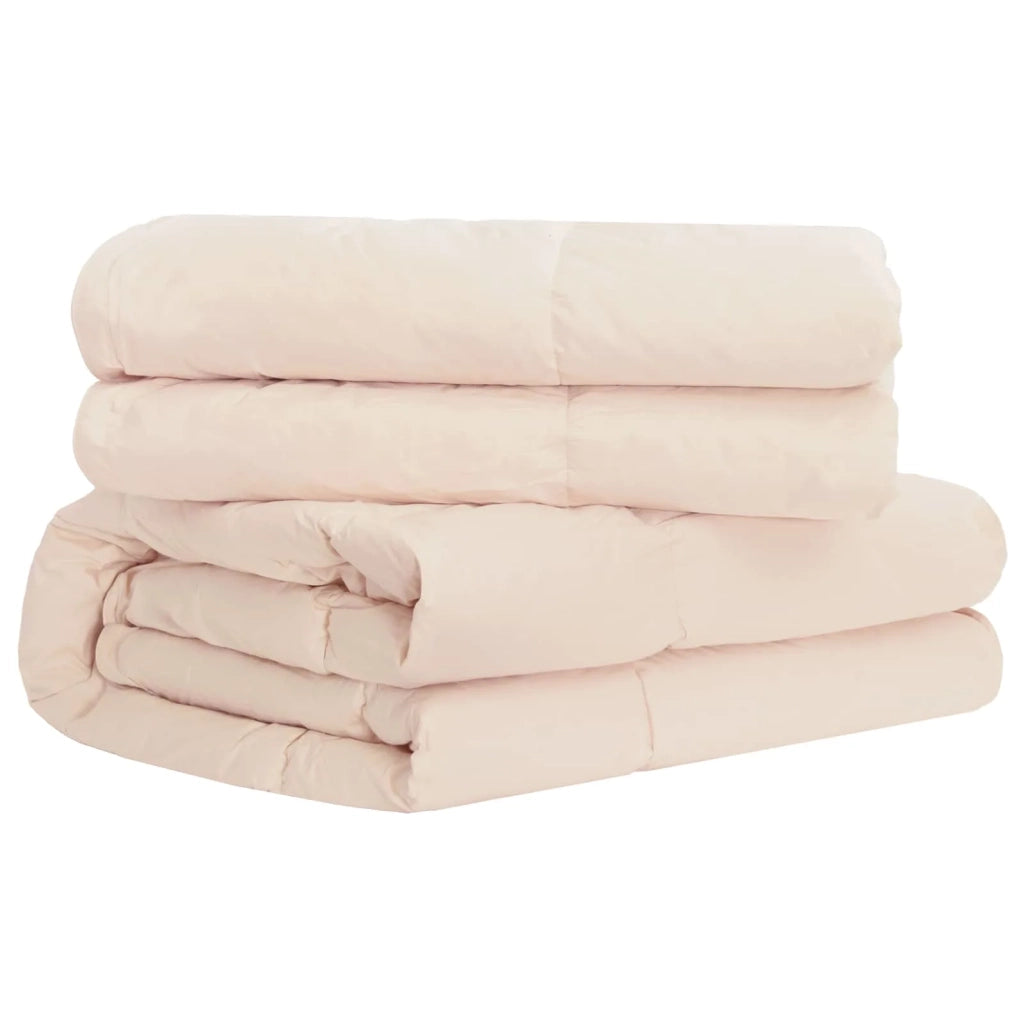 Set di Piumoni Beige 140 x 200 cm Cotone, Kapok, Poliestere 3431431