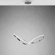 Sospensione Moderna Luce Led Integrata Metallo e Alluminio Cromo Serie Infinity