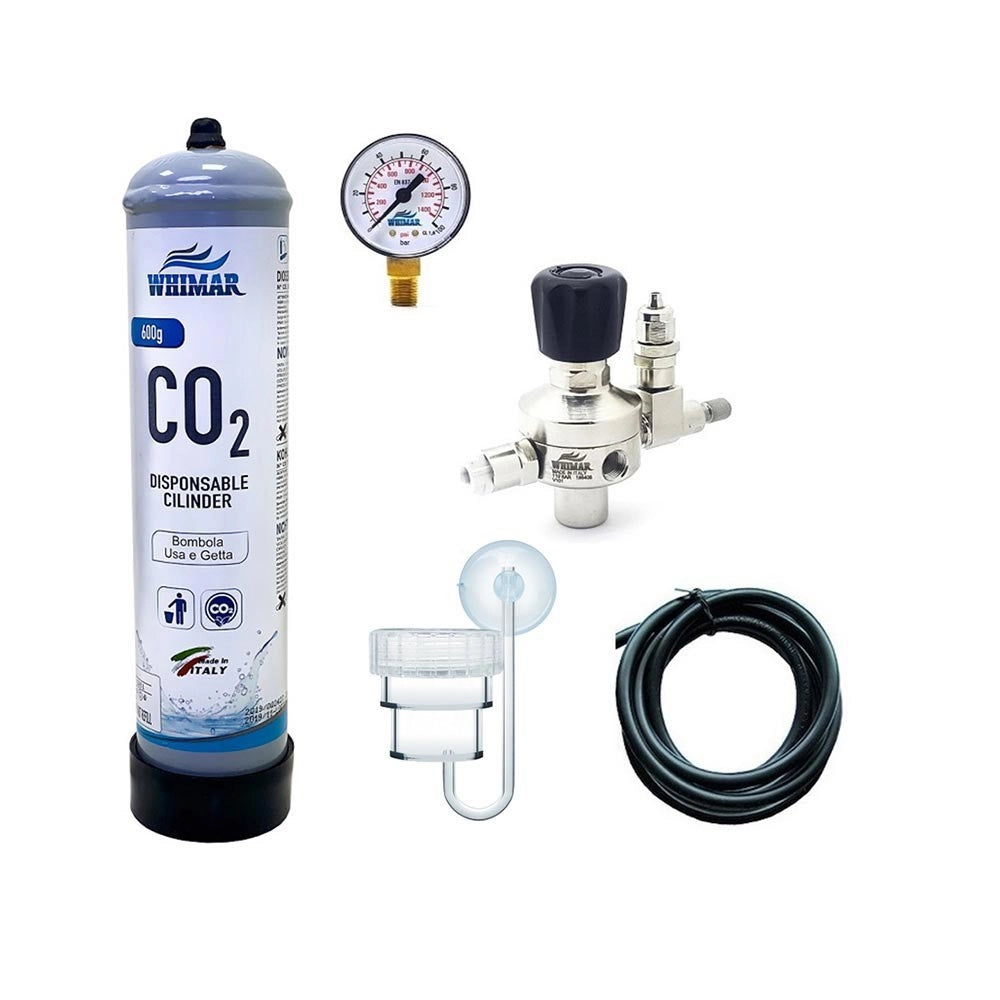 Whimar Primus CO2 System 600gr versione High Pressure con diffusore e manometro di alta pressione