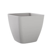 Vaso Quadrato Indoor e Outdoor Tera Ceylon Kit Cloud Ø35 cm in Plastica Grigio Chiaro