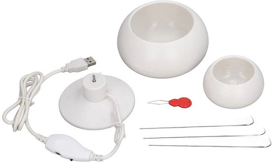 Impostatrice di perle elettrica - Spina per perle adattabile - Ideale per DIY - Sostituisce la manodopera - Spina per perle a velocità regolabile - 3 batterie.