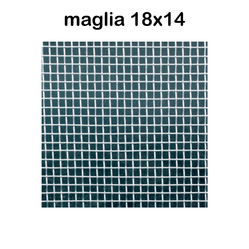 TELA ZANZARIERA ALLUMINIO mt 1,5 x 30 - maglia 18 x 14  - KASART