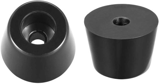 Piedini antiscivolo in gomma - Pads di protezione per pavimento - Durevoli e resistenti - Nero - Protezione per pavimenti - Adatti per mobili - 12 pezzi