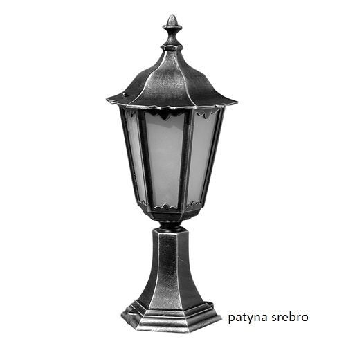 Lampada da giardino SU-MA Retro nera 51cm E27 IP43