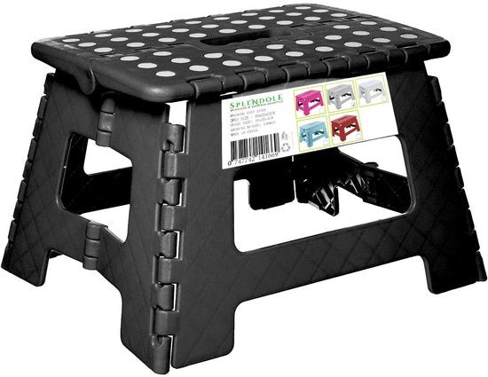 Scaffalatura ripiegabile - Compatta e stabile - Nero - 22 cm