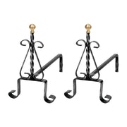 COPPIA ALARI TORCIGLIONE 1093/40- 1,0 coppie