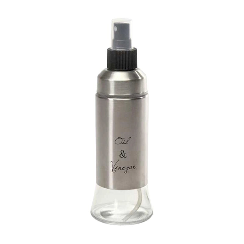 OLIERA IN VETRO TRASPARENTE SPRAY DA CUCINA CON SCRITTA E DESIGN 170 ML