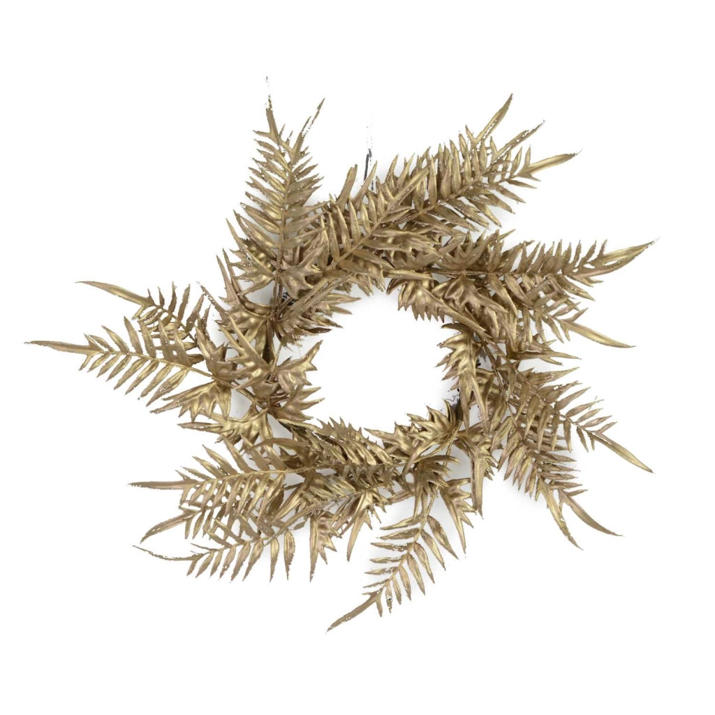 Coroncina foglie oro cm 30