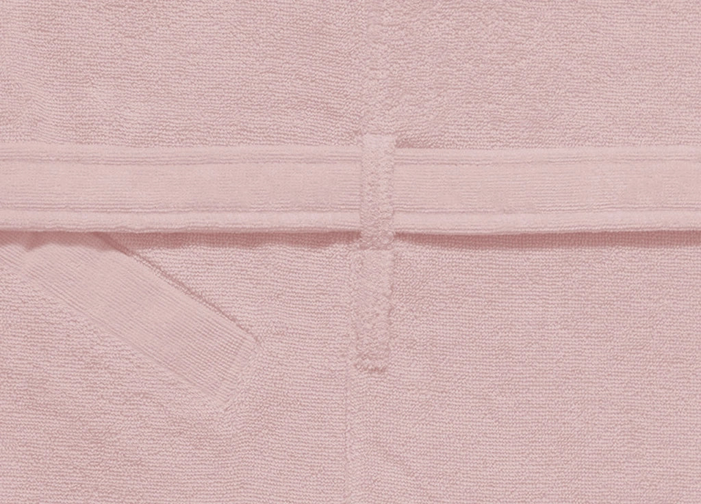 Accappatoio Con Cappuccio E Tasche In Spugna Mod. Joy Tinta Unita Rosa - L-XL - Rosa
