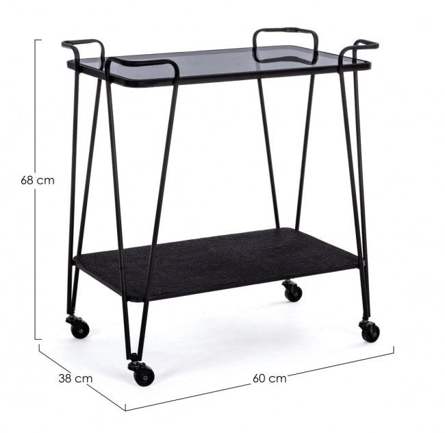 Carrello Zaira in Metallo