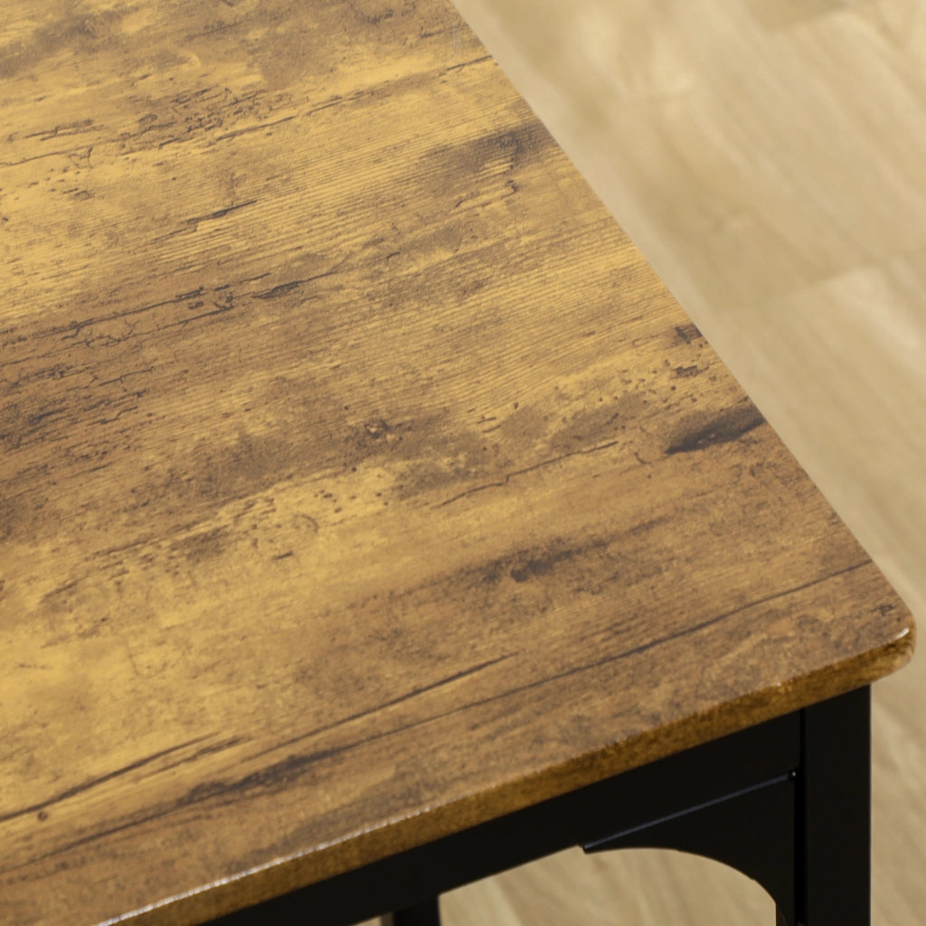 TAVOLO BAR Set da 5 pezzi 110x50x89,5 cm MDF Marrone