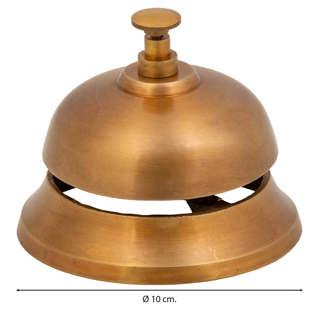 Campana in metallo dorato d10
