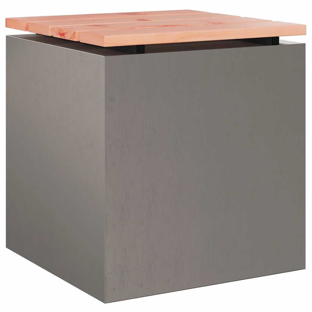 Panchina da giardino Ruggine 40 x 40 x 43 cm acciaio corten 874918