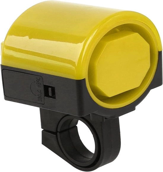 Sistema di Allarme per Bicicletta con Claxon Elettrico e Altoparlante - 4 Pezzi - Manubrio Giallo Allarme
