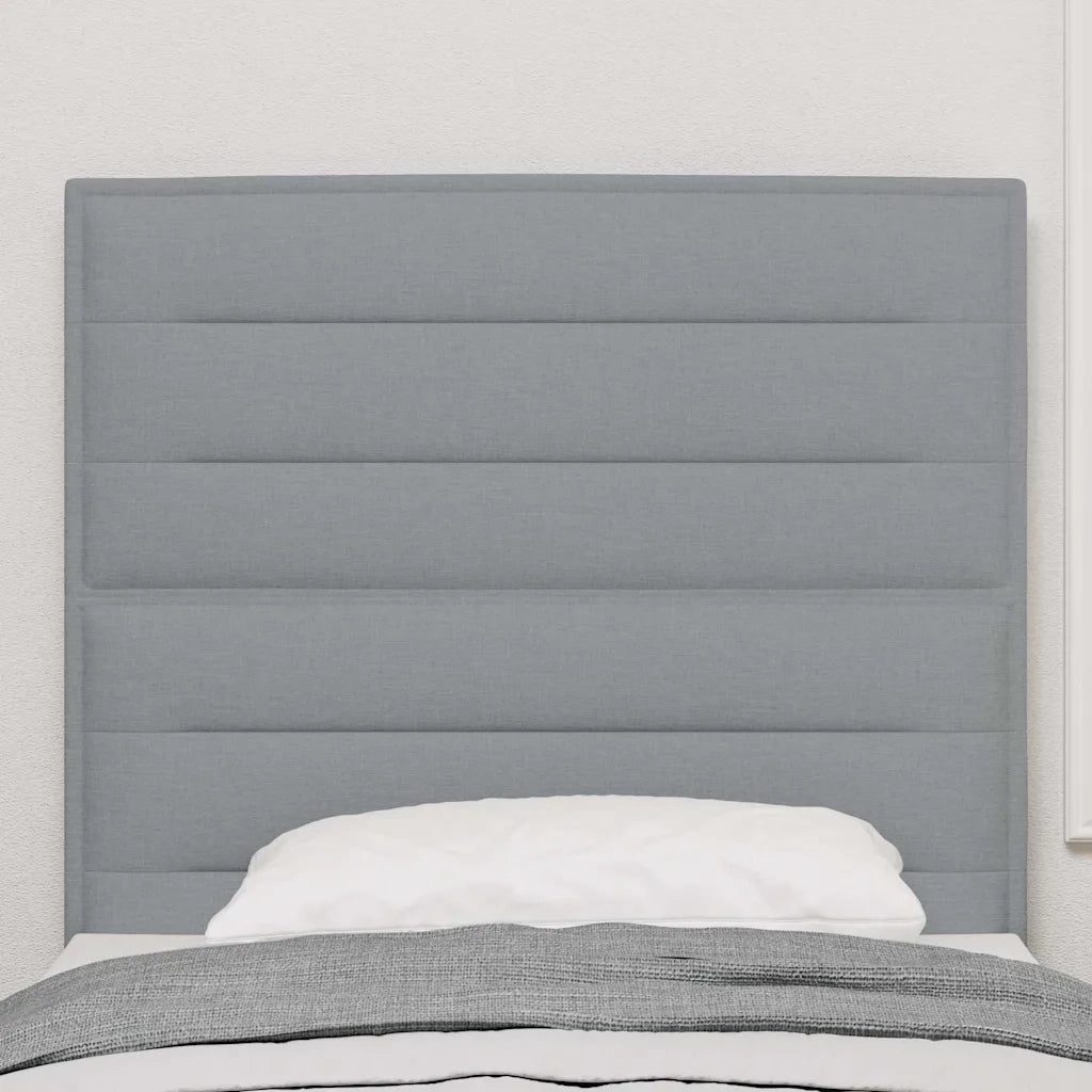 Testiera | Testata LED con strisce LED Grigio chiaro 100 cm Tessuto