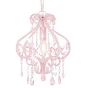 Lampadario con Perle Rosa Rotondo E14 281595