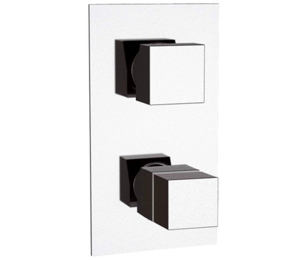 Rubinetto termostatico per doccia con deviatore a 3 vie - serie skyline thermo