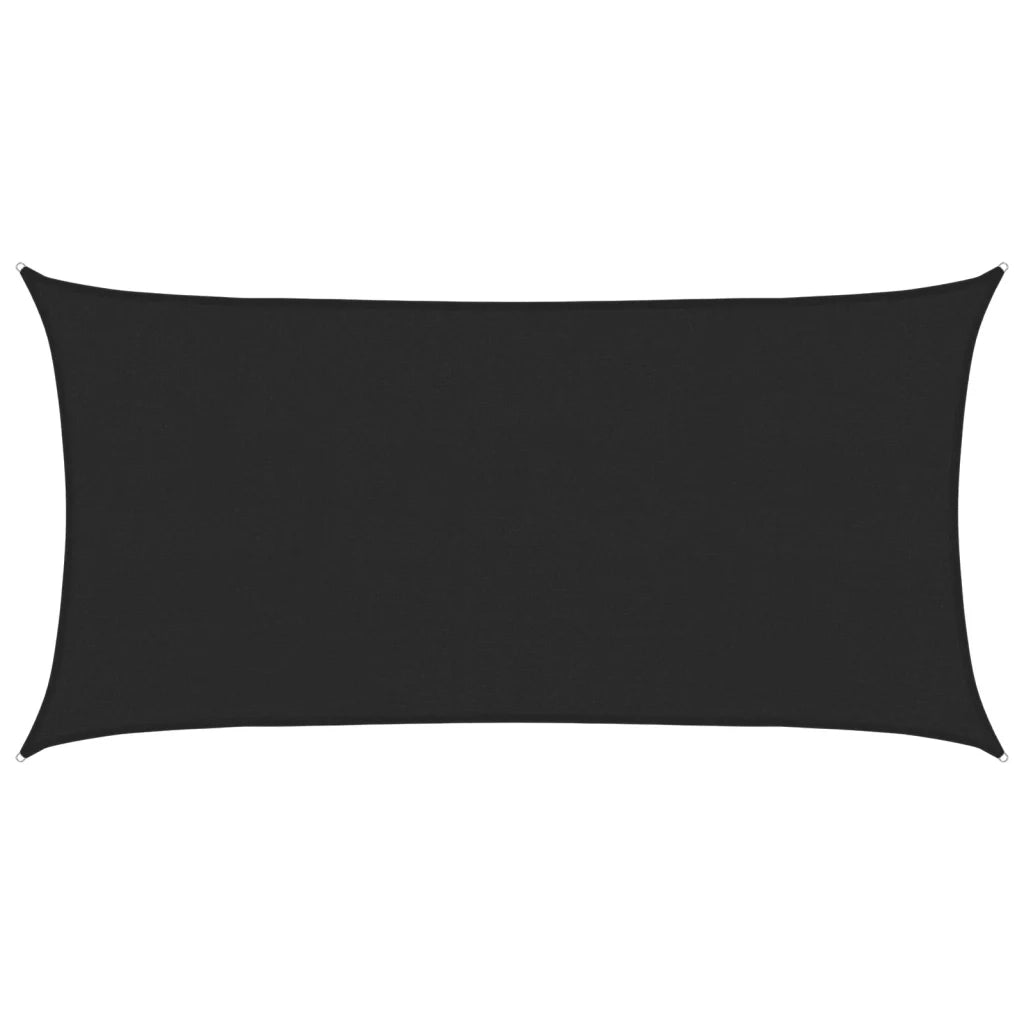 Vela Parasole-Telo Ombra-Vela Ombreggiante 160 g/m2 Nera 2x3,5 m in HDPE