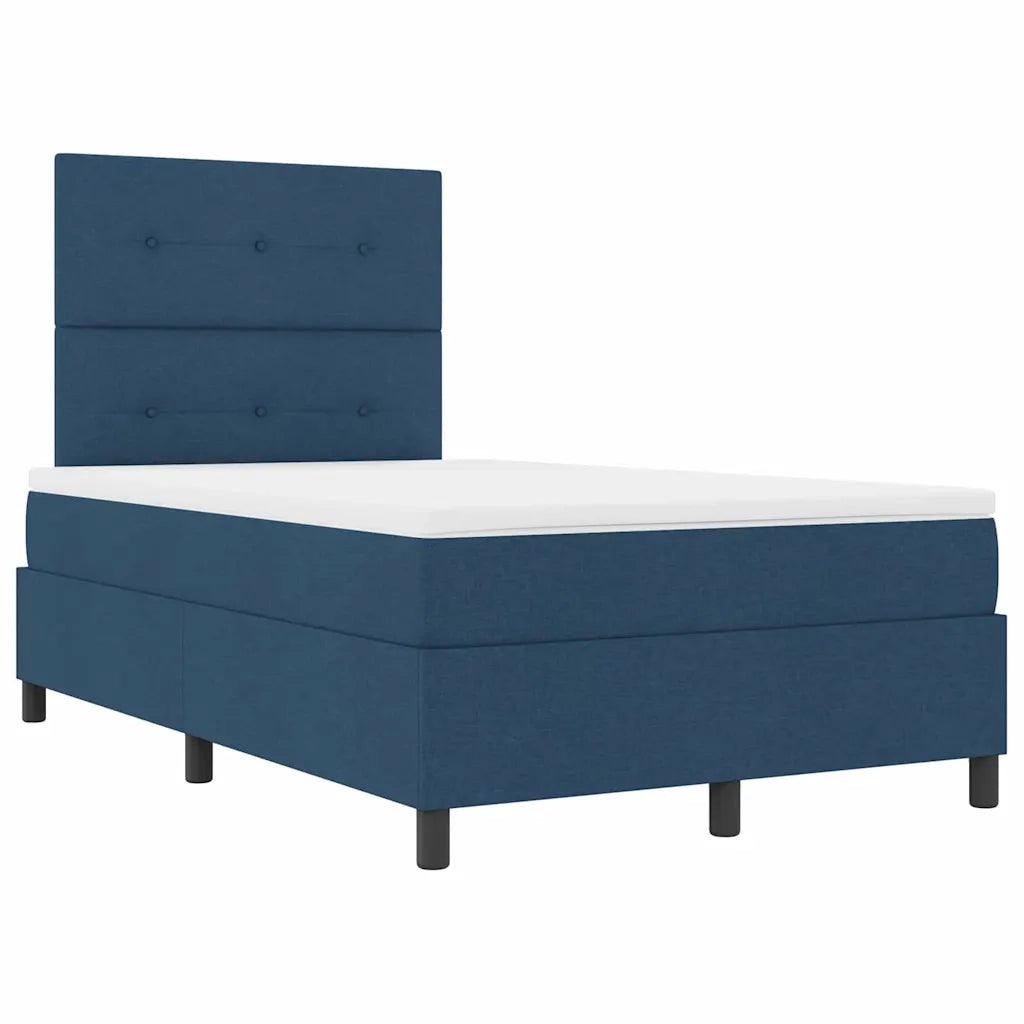 Letto a molle con materasso con led Blu 120 x 200 cm Tessuto