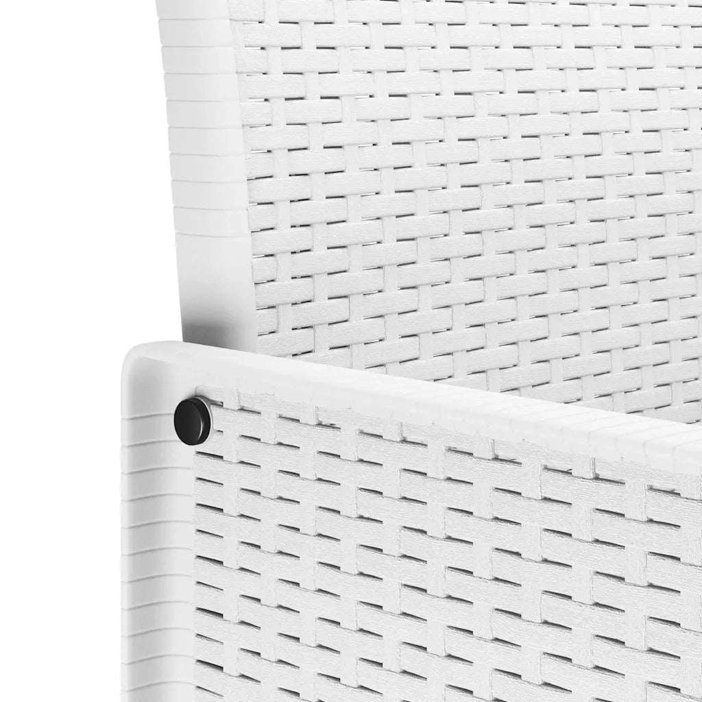 Set da Pranzo per Giardino 9 pcs Bianco Polipropilene 3378584