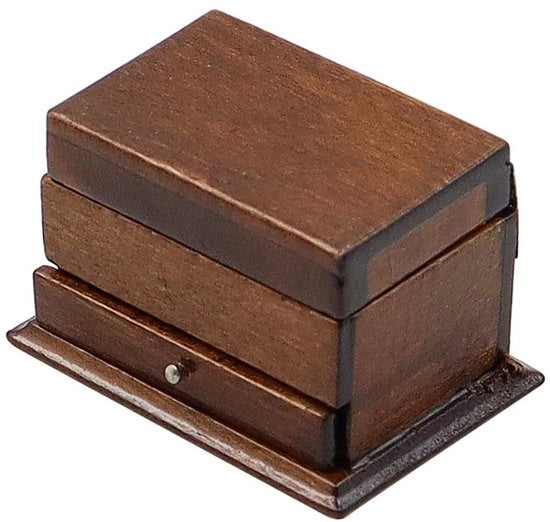 Accessori per la casa dei bambolini in legno - Scatola di conservazione per accessori - Decorazione - Materiale ecologico - Miniaturno - Artigianato affascinante - Accessori per la casa dei bambolini