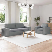 Set di divani 2 pcs Grigio chiaro 222 x 80 x 82 cm Tessuto 3407588